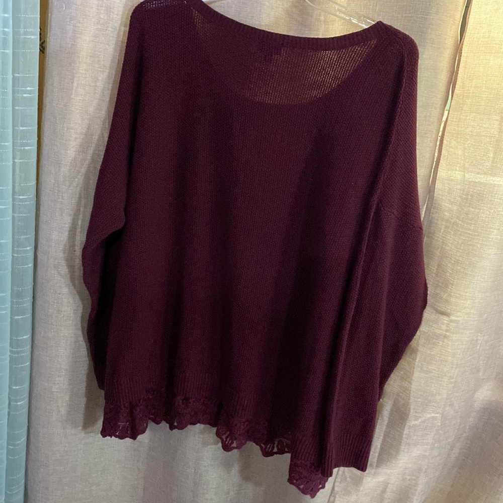 Torrid plum colored sweater - Picture 2 of 4
